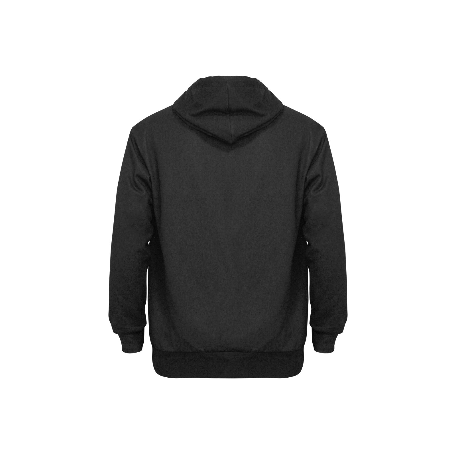 red and black Men's Fleece Hoodie w/ White Lining Hood (Model H55)