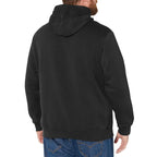 Orange and Blue Men's Fleece Hoodie w/ White Lining Hood (Model H55)