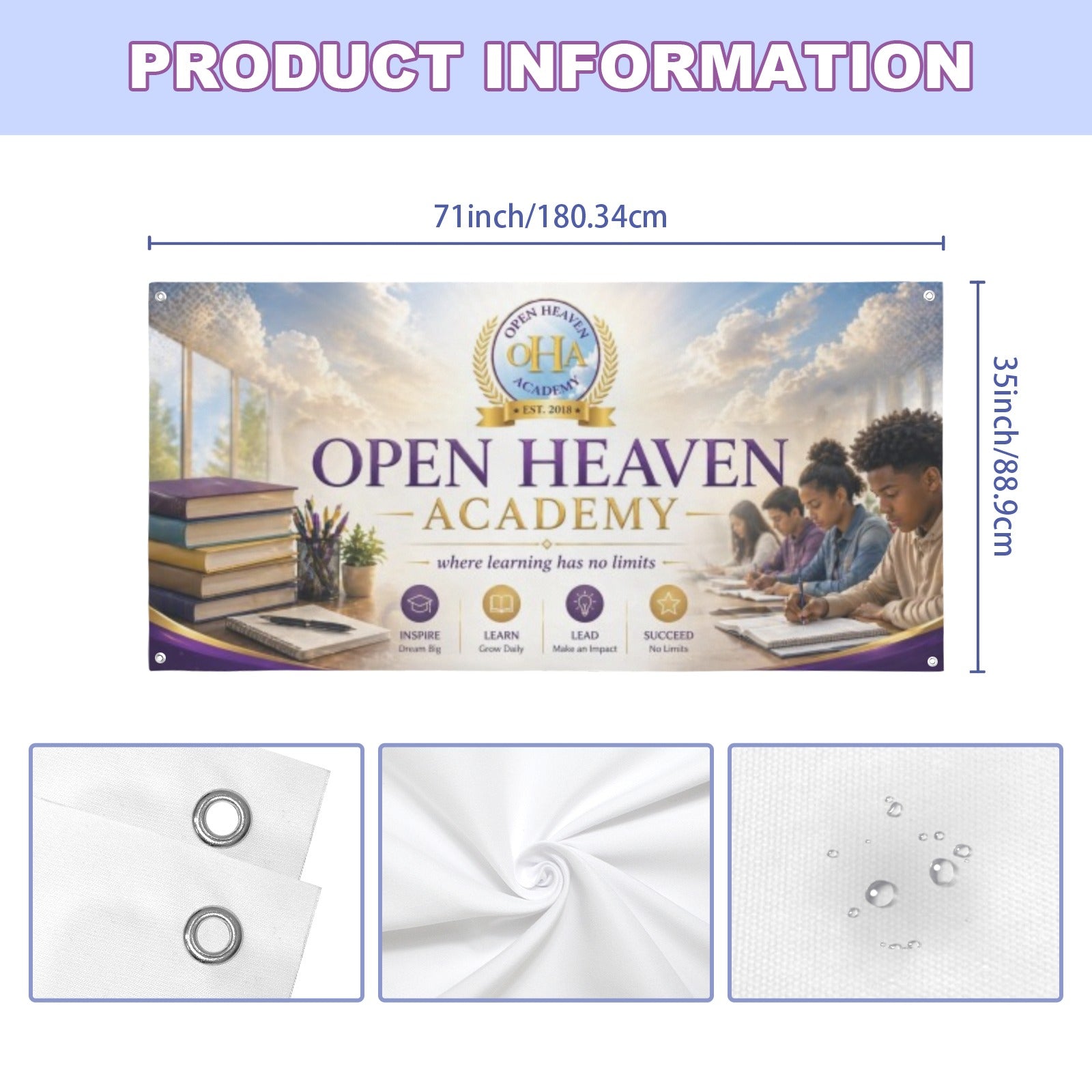 Festival Banner 71x35inch