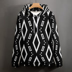 African Print Hoodie, Double hat sweater