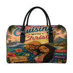 Leather travel bag
