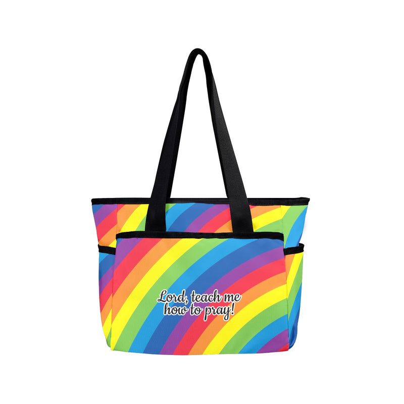 Rainbow Large Capacity Tote Bag-Large (Model 1738)