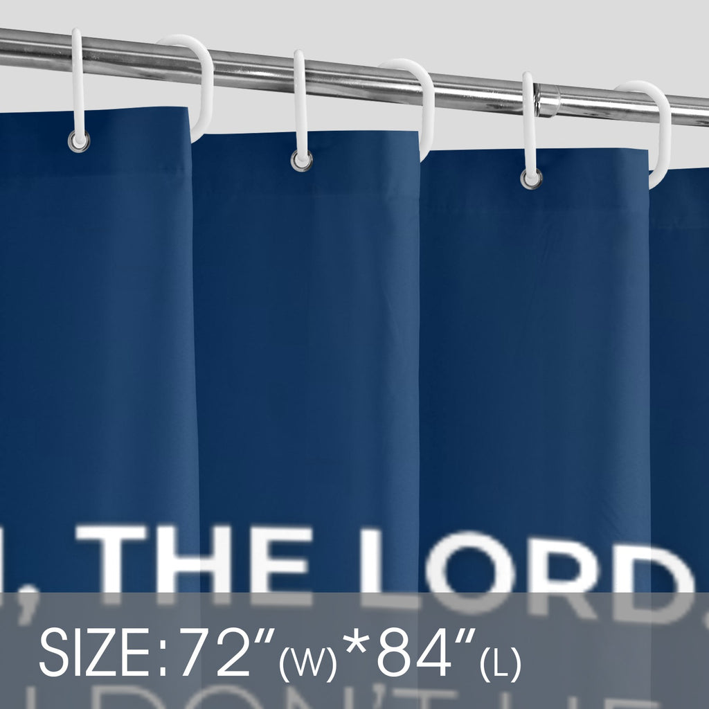 Blue and Gold Shower Curtain 72"x84"