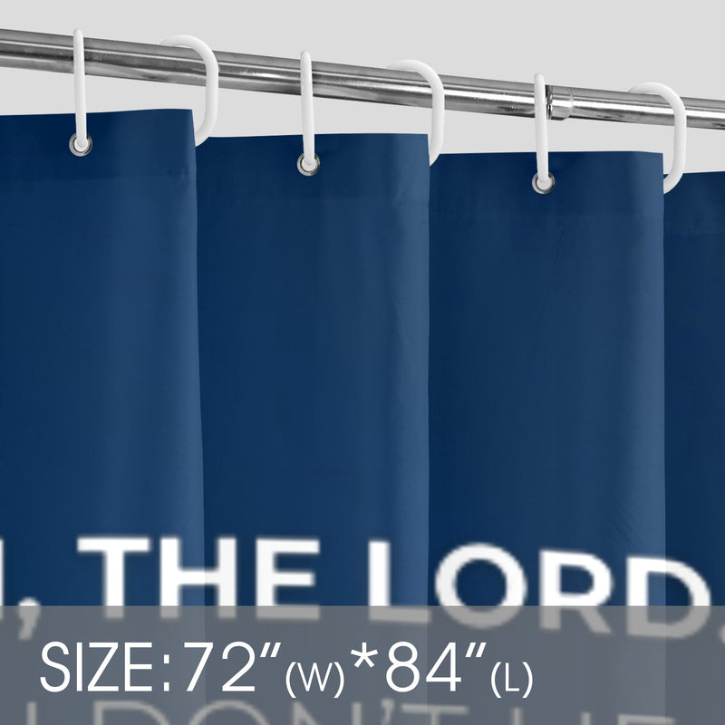 Blue and Gold Shower Curtain 72"x84"