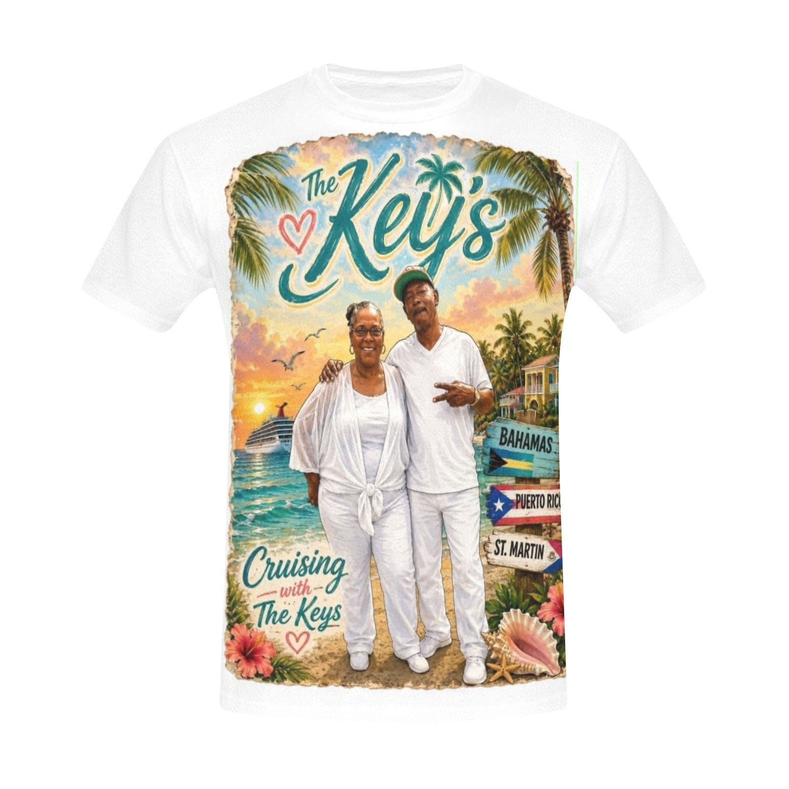 Cruise Men's All Over Print Crew Neck T-Shirt (Model T40-2)