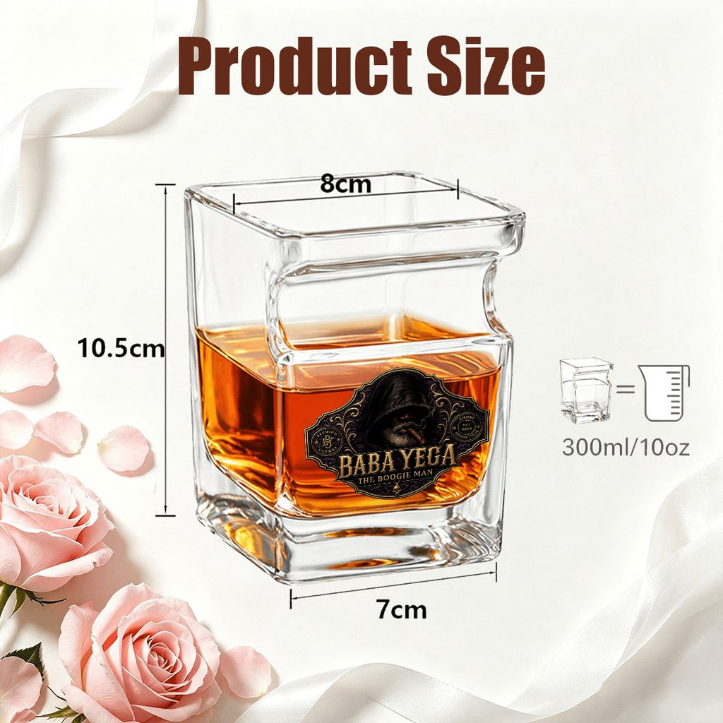 Whiskey Glass with Cigar Holder