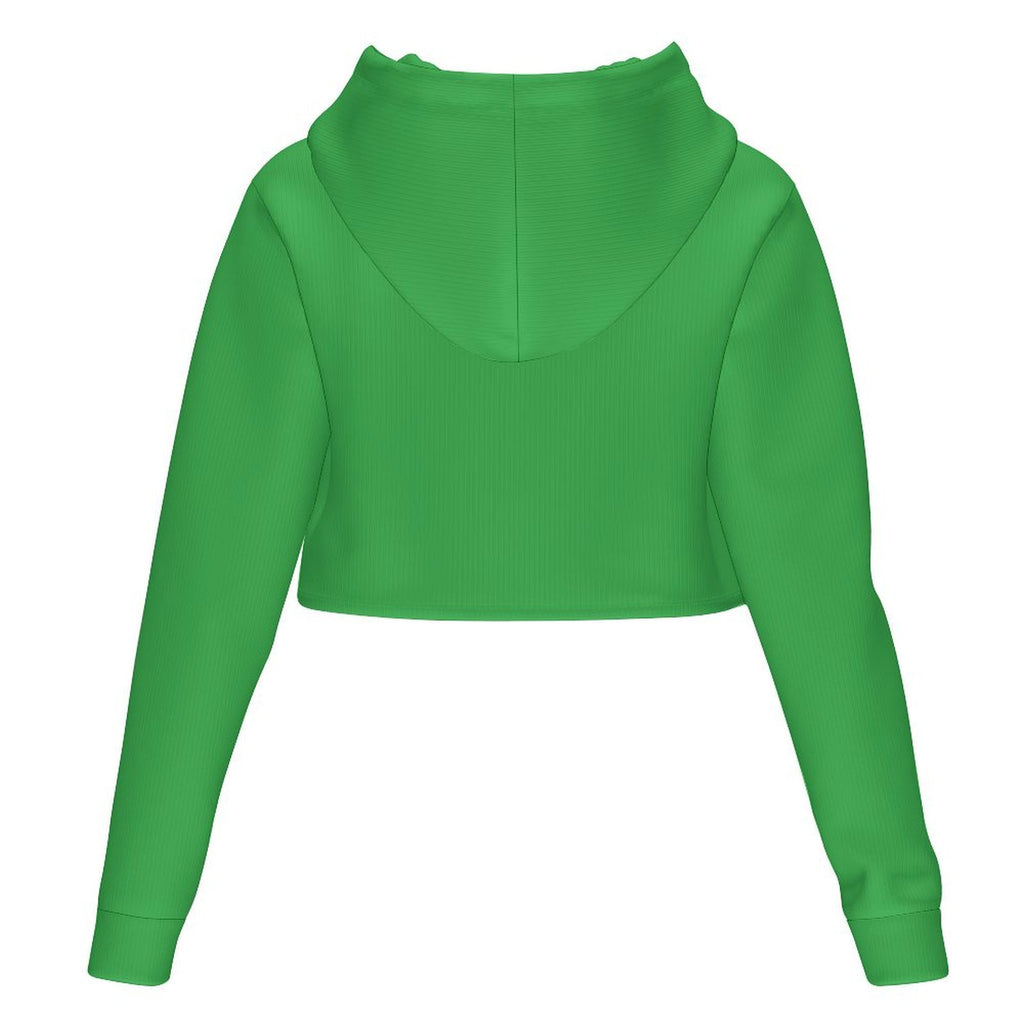 Hooded hoodie Women's All Over Print Cropped Hoodie (DLM)
