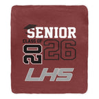 Highschool Blanket Pom Pom Fringe Blanket 60"x80"