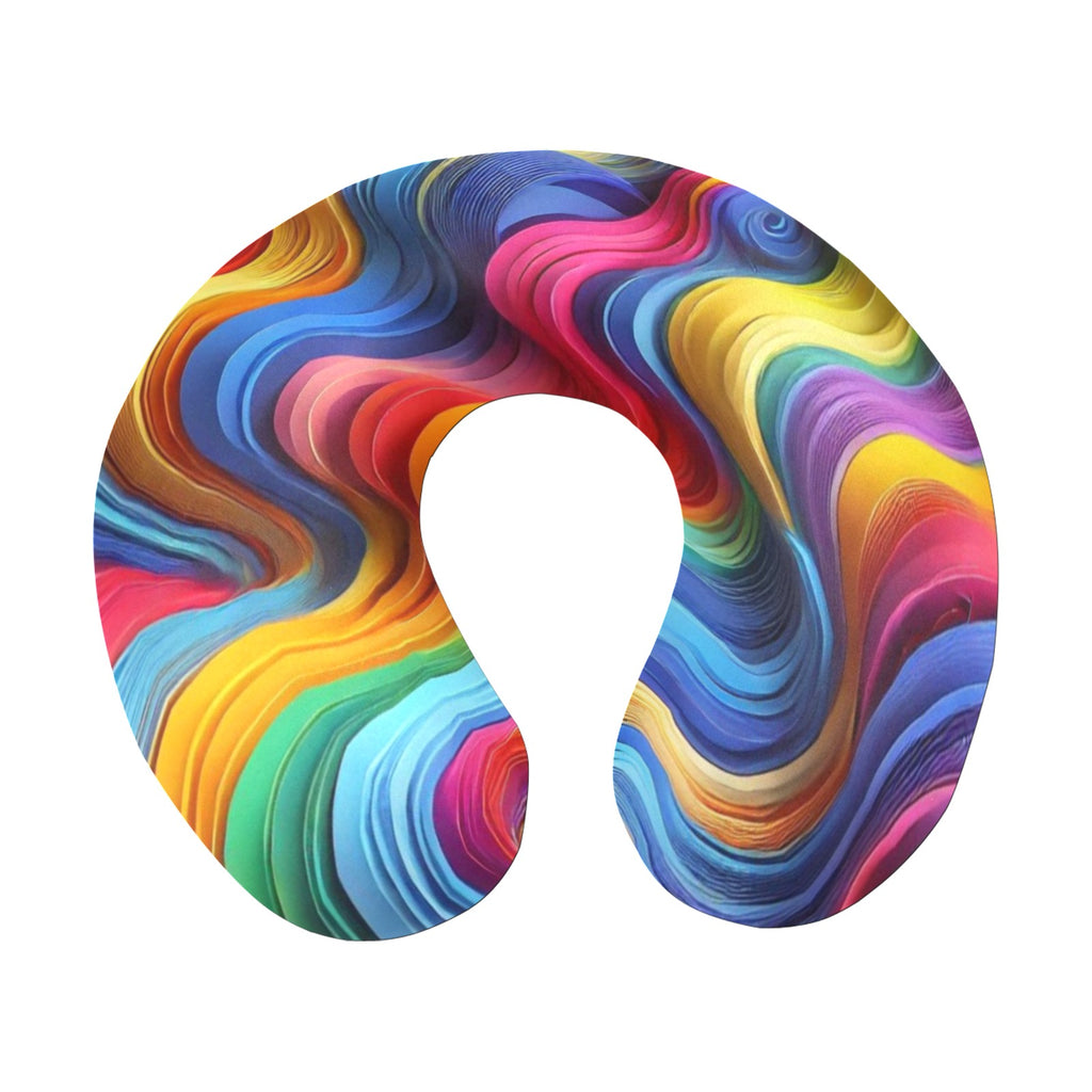 Colorful U-Shape Travel Pillow