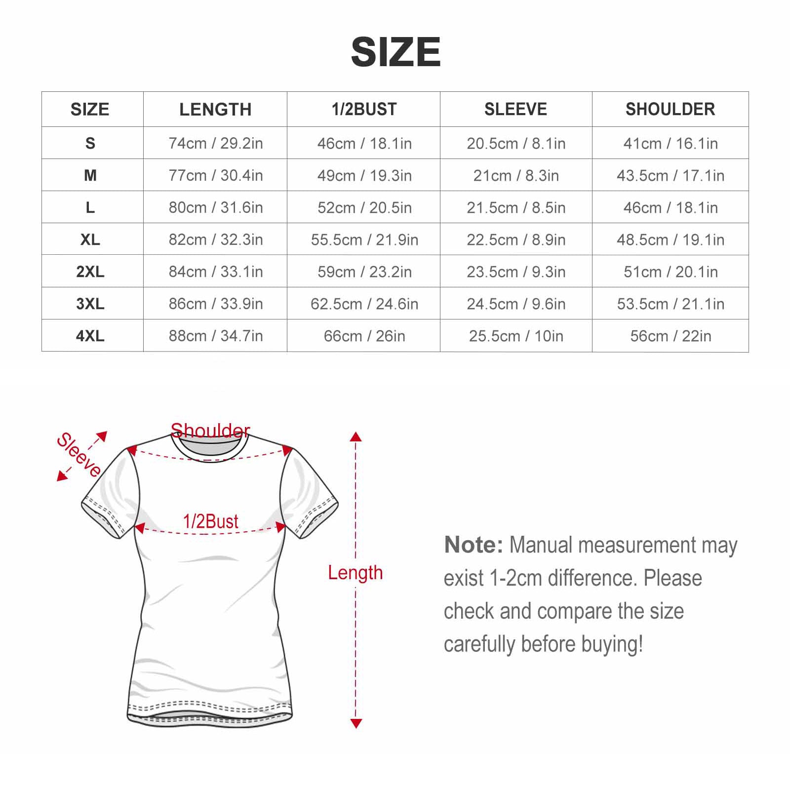 All over print Cotton T-shirt, Custom T-shirt