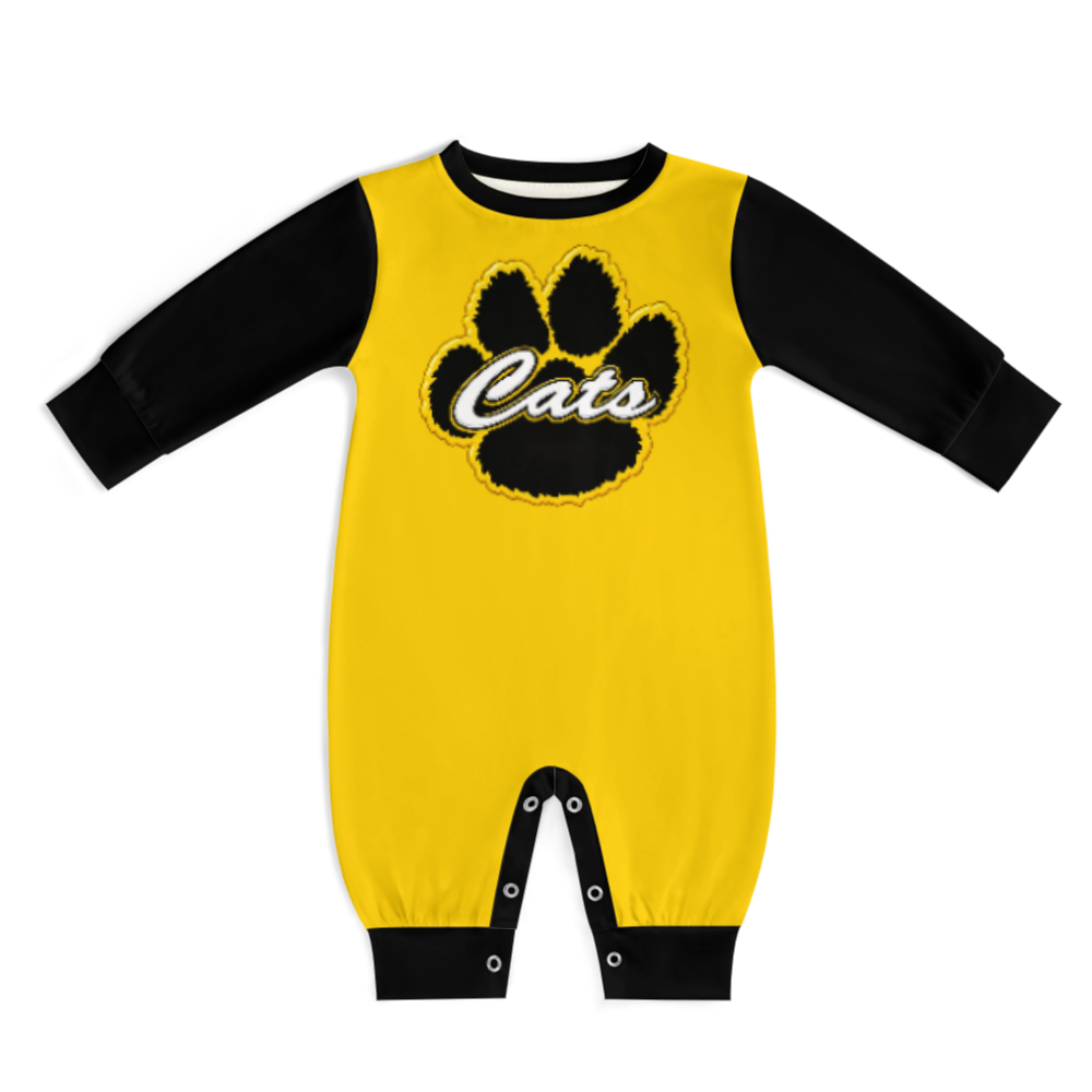 Wildcat All Over Print Cotton Baby's Short Sleeve Bodysuit