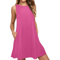 Sleeveless A-Line Pocket Dress