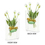 conference vase Acrylic Book Shaped Vase (Two-Sided Print)