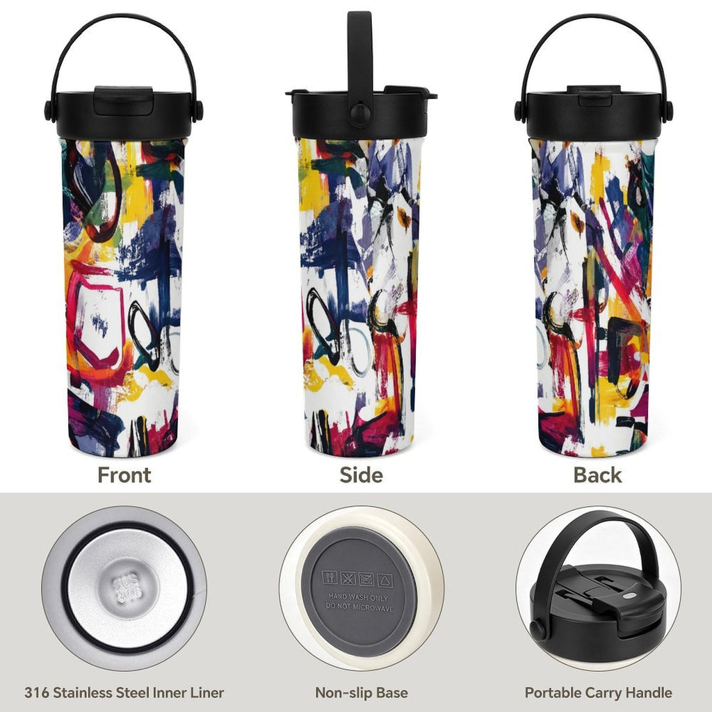 Tea Tumbler 20oz Tea Tumbler with Carry Handle