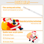 Design Custom Photo Acrylic Hanger Ornament (Different Printing)(3PCs)