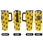 Large capacity car cup 40oz Tumbler with Multi-Color Handle, Wildcat Tumbler, VHS