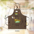 Unisex Canvas Cross Back Apron with Pockets