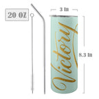 Mint 20oz Tall Skinny Tumbler with Lid and Straw