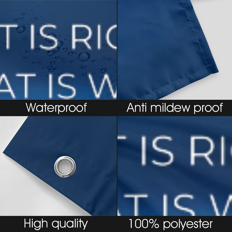 Blue and Gold Shower Curtain 72"x84"