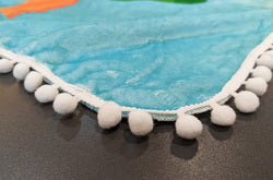 Pom Pom Fringe Blanket