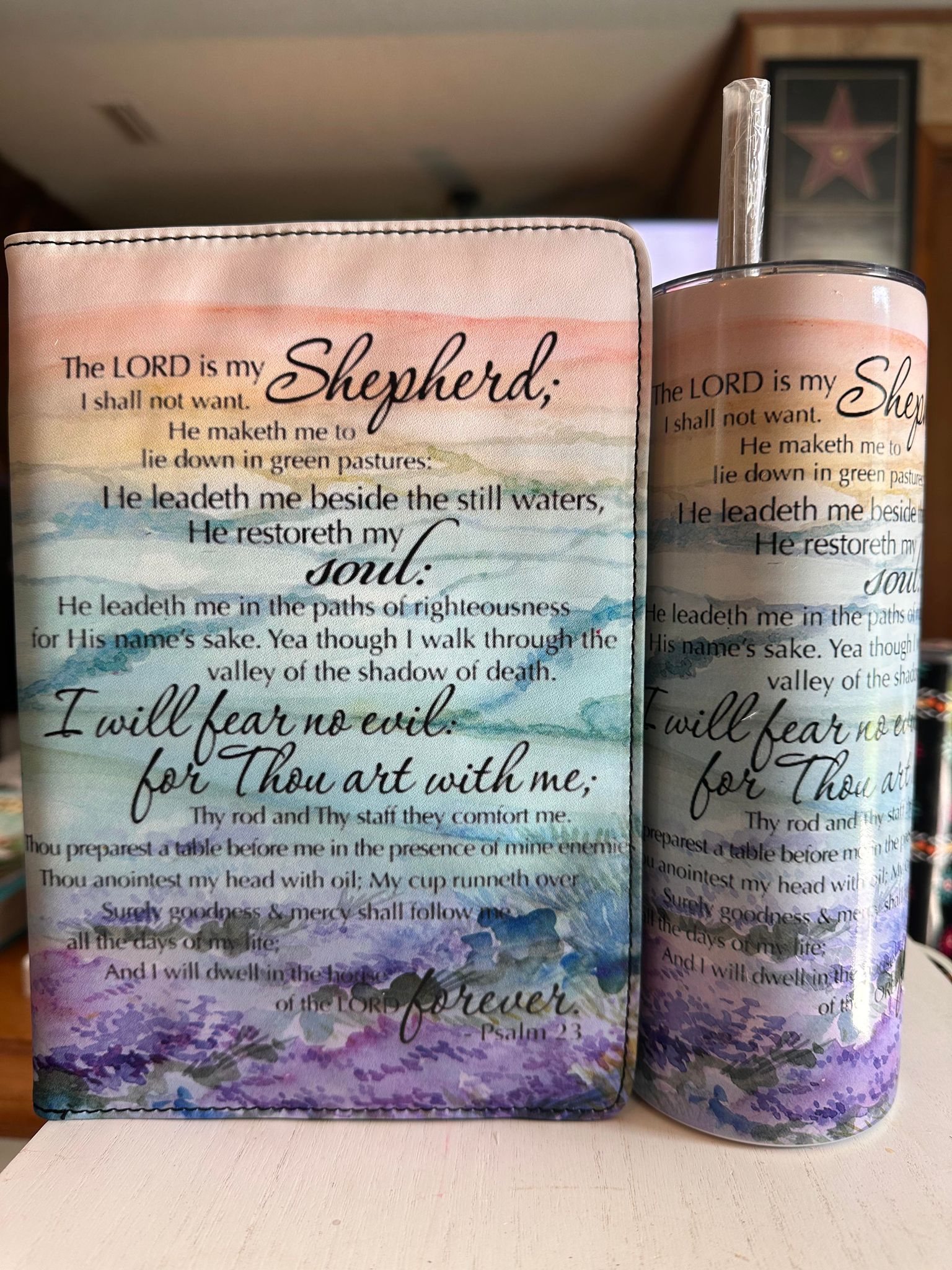 The Lord is my Shepherd Notebook, Journal, Christian Notebook, Personalized notebook