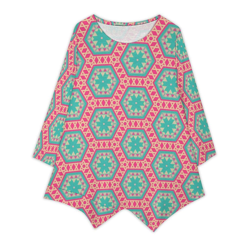 Women's Linen Long-Sleeve Top Long-sleeved top