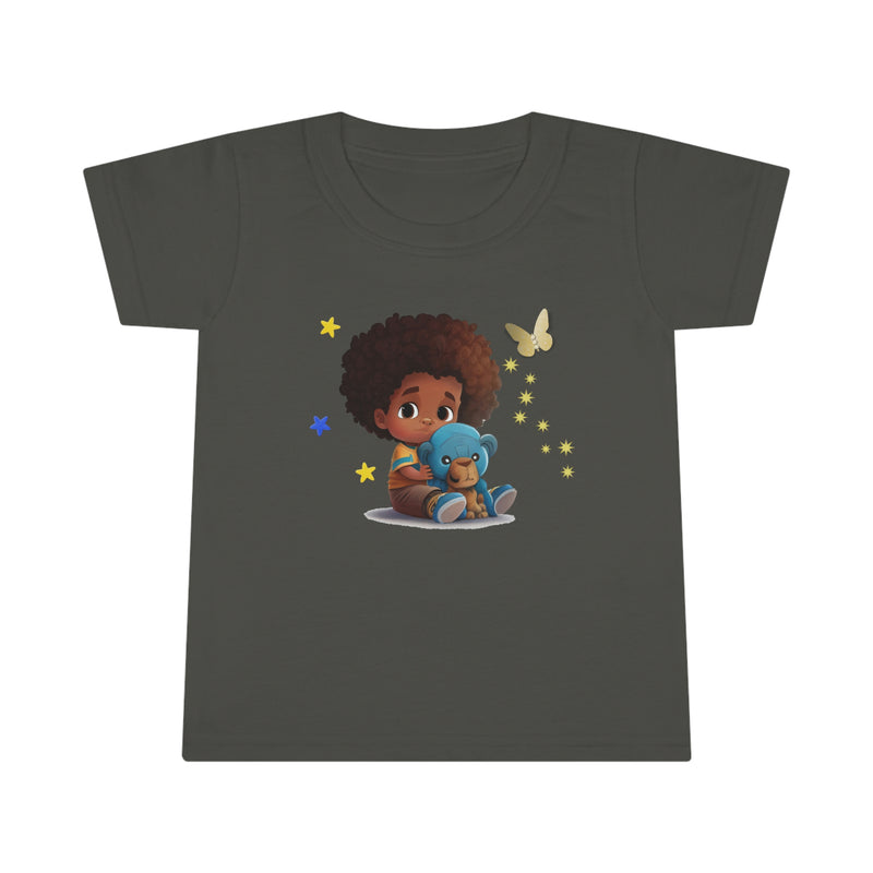 Toddler T-shirt, Boy with Bear, Kid's T-shirt, T-shirt