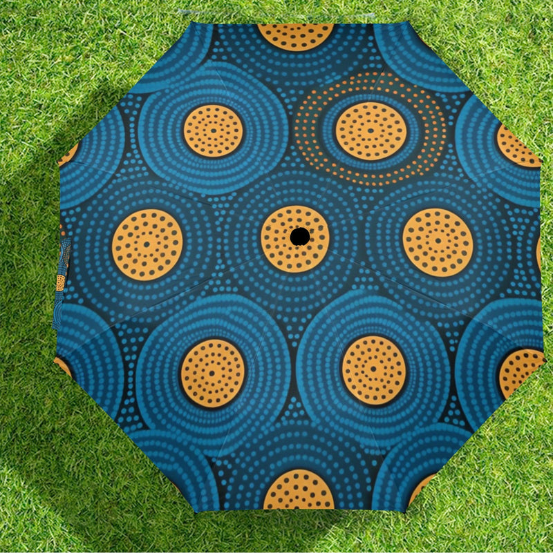 Shwe Shwe Design African Print Semi-Automatic Foldable Umbrella