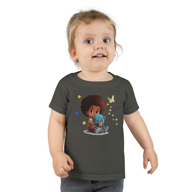 Toddler T-shirt, Boy with Bear, Kid's T-shirt, T-shirt