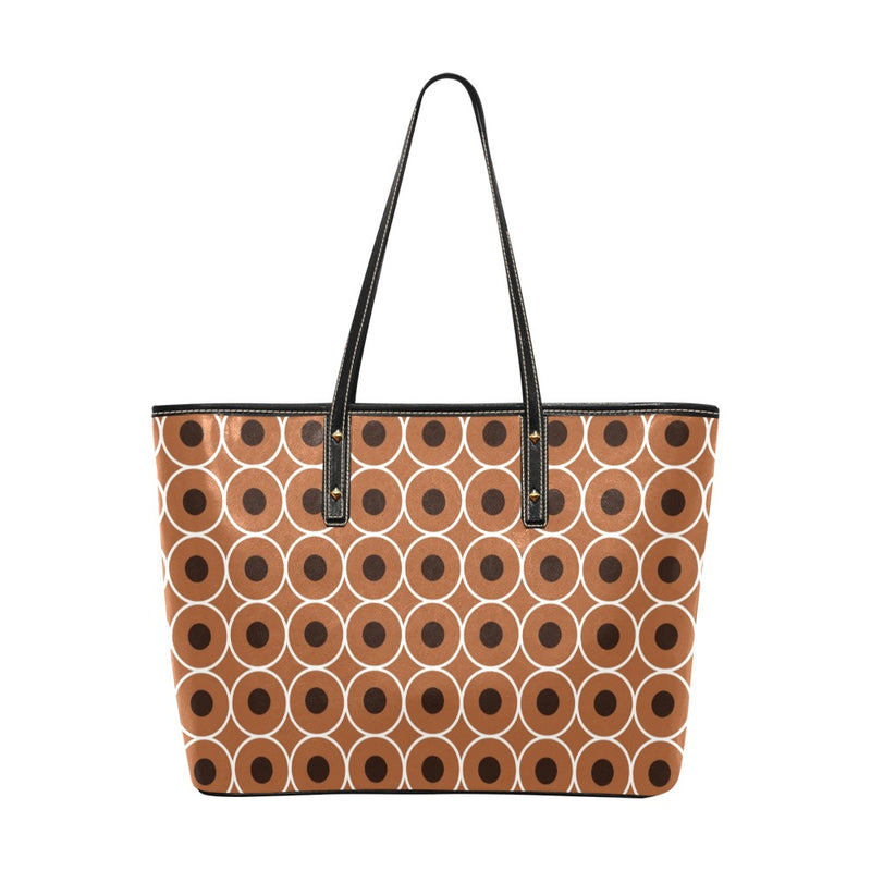 Chic Leather Tote Bag/w Matching Wallet