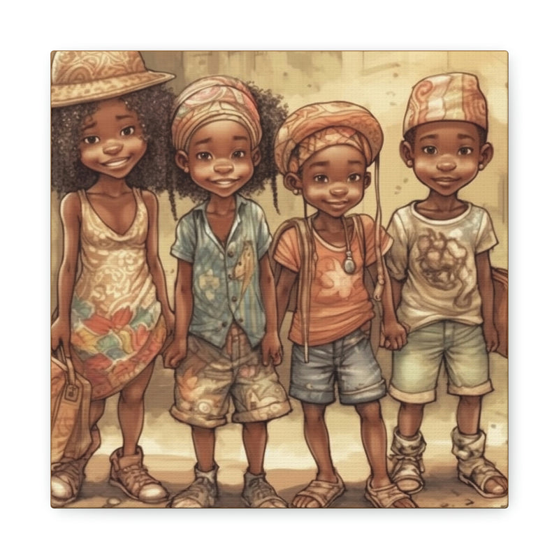 African Canvas, Canvas for Home Decor, Wall Decoration, Housewarming Gift,