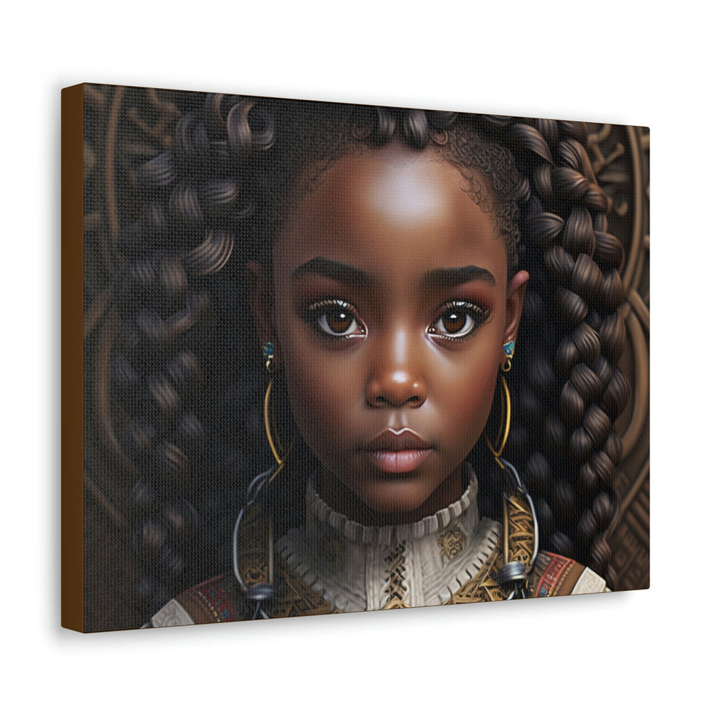 Afro Girl Canvas, African Canvas, Canvas for Home Decor, Wall Decoration, Housewarming Gift, Girl Canvas