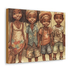 African Canvas, Canvas for Home Decor, Wall Decoration, Housewarming Gift,