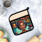 Pot Holder with Pocket, Colorful Pot Holder, African American