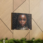 Afro Girl Canvas, African Canvas, Canvas for Home Decor, Wall Decoration, Housewarming Gift, Girl Canvas