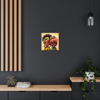 Cute Afro Girls Canvas, African Canvas, Canvas for Home Decor, Wall Decoration, Housewarming Gift, Girls Canvas