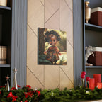 Cute Afro Girls Canvas, Canvas for Home Decor, Wall Decoration, Girl Canvas