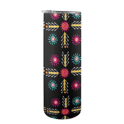 Aztec Design 20oz Tall Skinny Tumbler with Lid and Straw