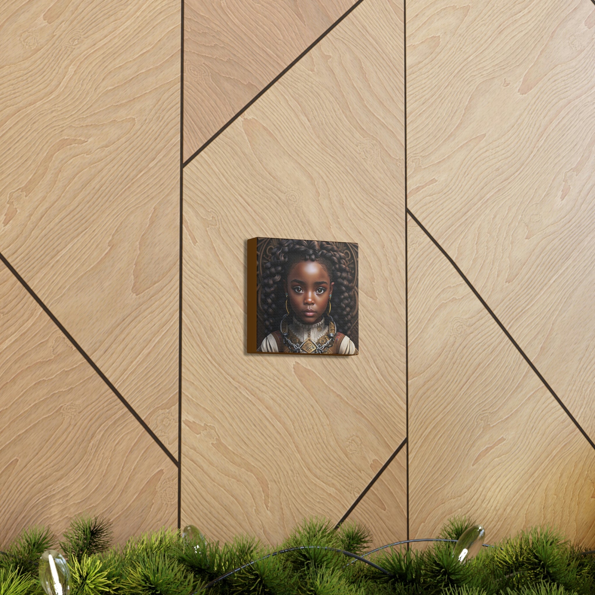 Afro Girl Canvas, African Canvas, Canvas for Home Decor, Wall Decoration, Housewarming Gift, Girl Canvas