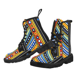 Masai Inspired Martin Boots for Women (Black)