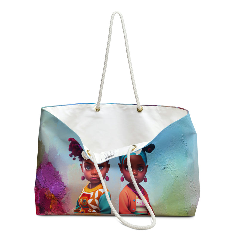 Weekender Bag, Colorful Weekender Bag, Beach Bag, Baby Bag