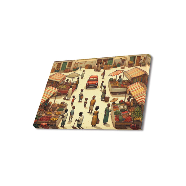 Market Upgraded Canvas Print 18"x12"