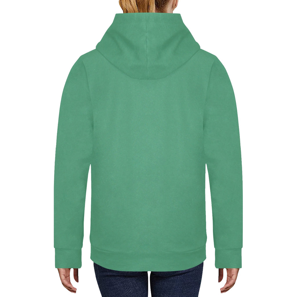 Merry Christmas Women's Fleece Hoodie w/ White Lining Hood