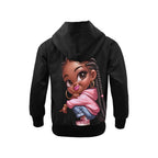 TooCoolBlack Big Girls' Zip Up Hoodie (Model H58)