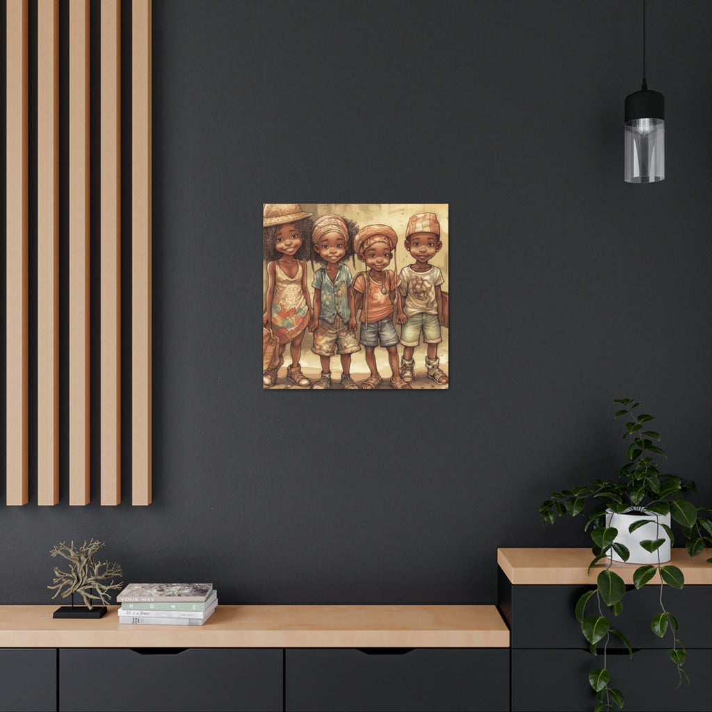 African Canvas, Canvas for Home Decor, Wall Decoration, Housewarming Gift,