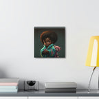 Cute Afro Girls Canvas, Canvas for Home Decor, Wall Decoration, Girl Canvas