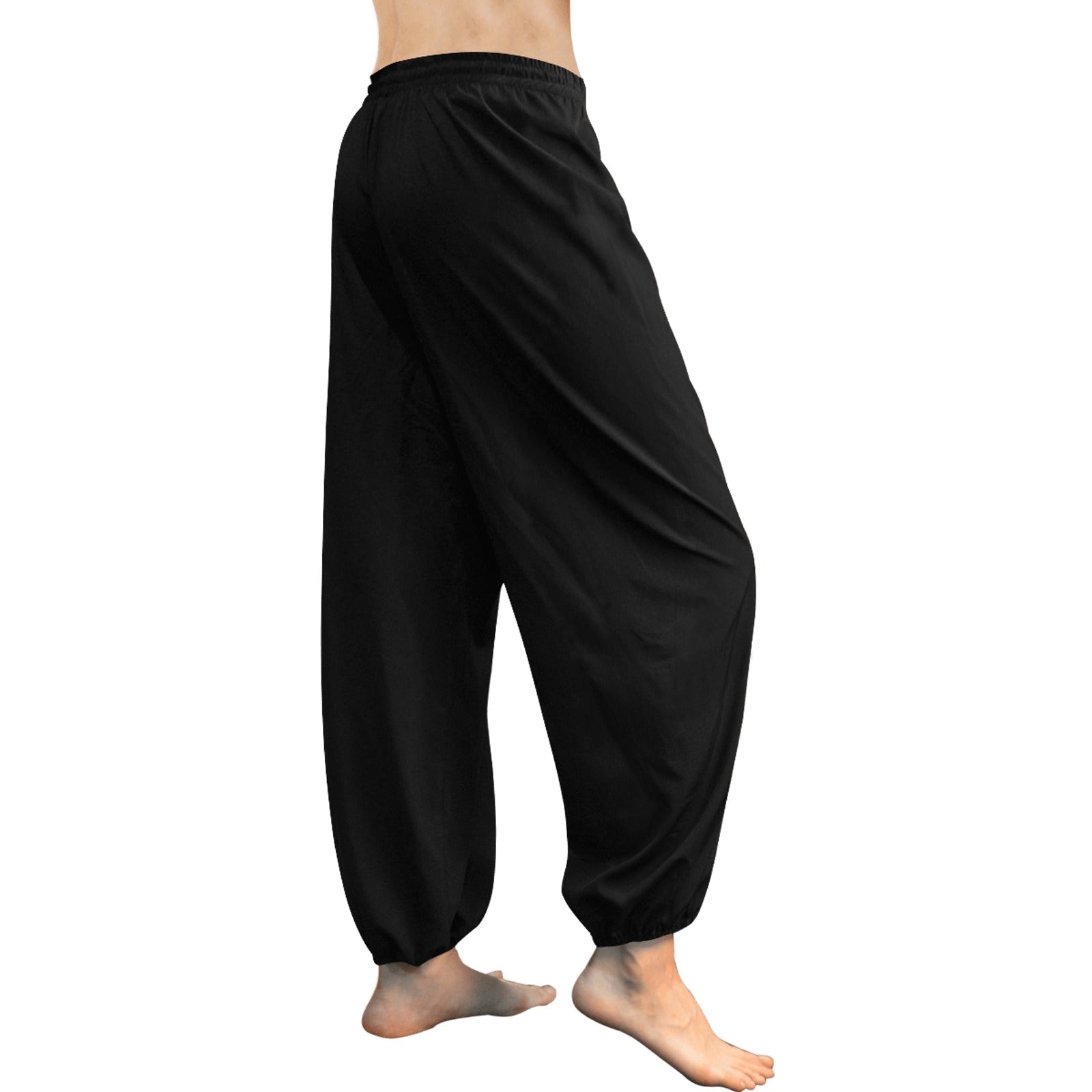 Black Women's All Over Print Harem Pants (Model L18)