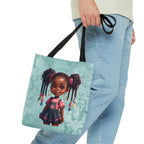 Tote Bag, Spring Tote, Afro Girls Tote