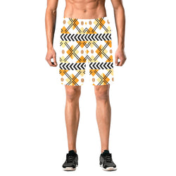 Men's All Over Print Elastic Beach Shorts