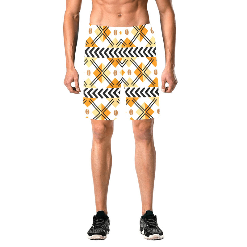Men's All Over Print Elastic Beach Shorts